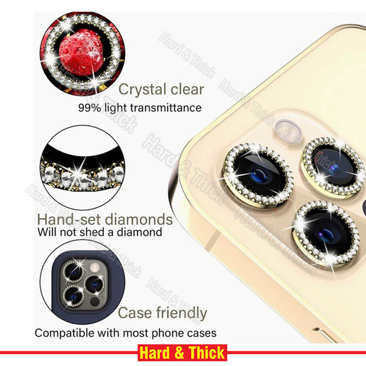 محافظ لنز دوربین هارد اند تیک مدل Ring Diamond مناسب برای گوشی موبایل اپل Iphone 13 Pro / 13 Pro max