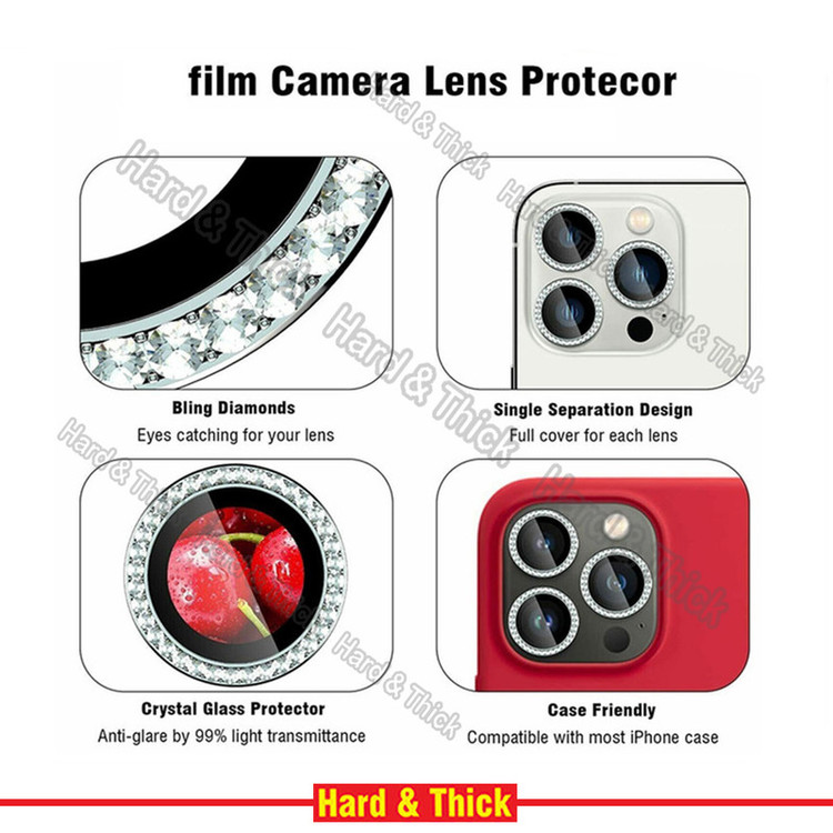 محافظ لنز دوربین هارد اند تیک مدل Ring Diamond مناسب برای گوشی موبایل اپل Iphone 13 Pro / 13 Pro max