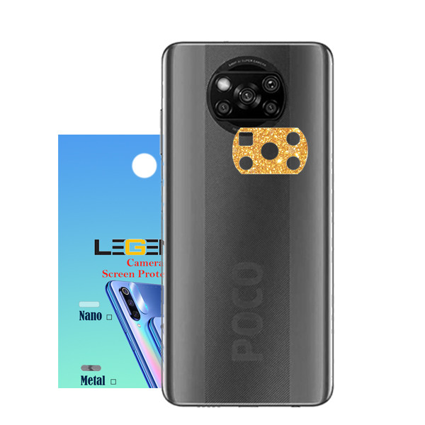 محافظ لنز دوربین مدل اکلیلی مناسب برای گوشی موبایل شیائومی poco x3