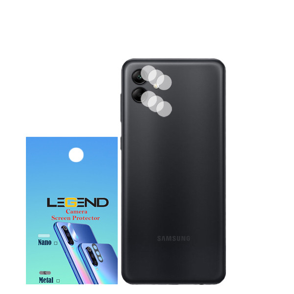 محافظ لنز دوربین لجند مدل نانوگلس مناسب برای گوشی موبایل سامسونگ Galaxy A04 بسته 3 عددی