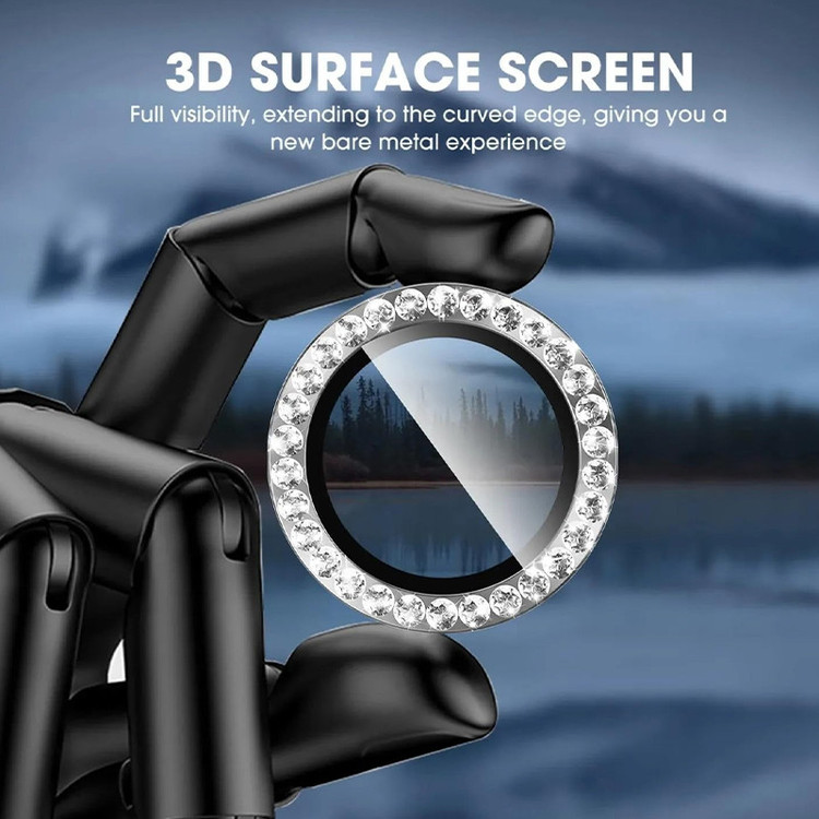 محافظ لنز دوربین فلزی مسیر مدل Diamond Ring مناسب برای گوشی موبایل اپل iPhone 17 Pro