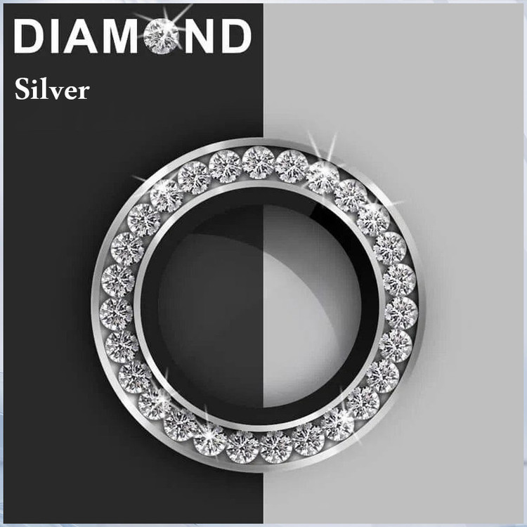 محافظ لنز دوربین فلزی مسیر مدل Diamond Ring مناسب برای گوشی موبایل اپل iPhone 17 Pro