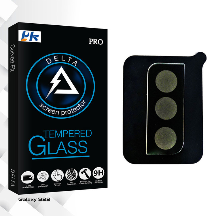 محافظ لنز گوشی پی کی مدل Delta Glass SFLL مناسب برای گوشی موبایل سامسونگ Galaxy S22