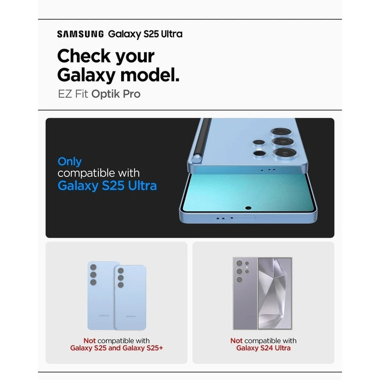 محافظ لنز دوربین فلزی مدل استایل مناسب برای گوشی موبایل سامسونگ Galaxy S25 Ultra