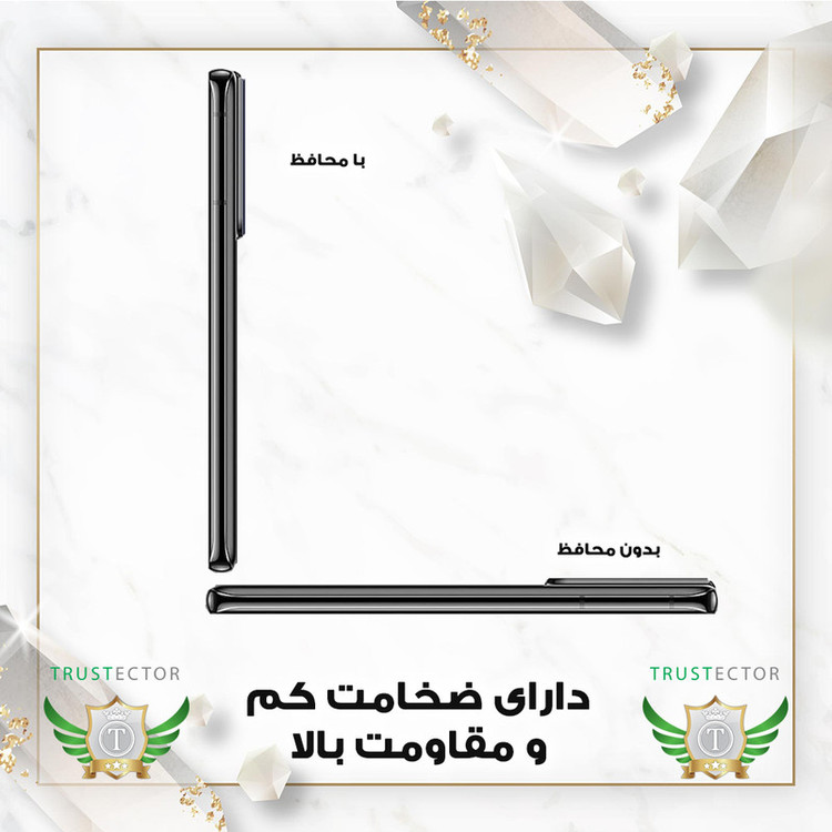 محافظ لنز دوربین تراستکتور مدل FULLENST مناسب برای گوشی موبایل سامسونگ Galaxy S21 FE 5G