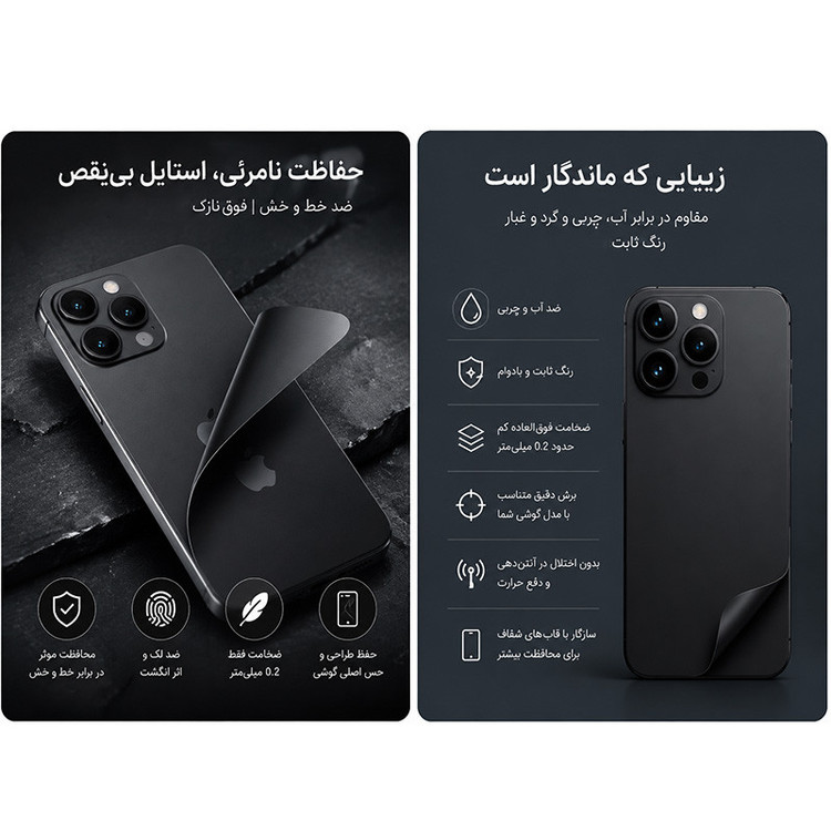 برچسب پوششی بستور مدل GB2-20 مناسب برای گوشی موبایل شیائومی 15T Pro