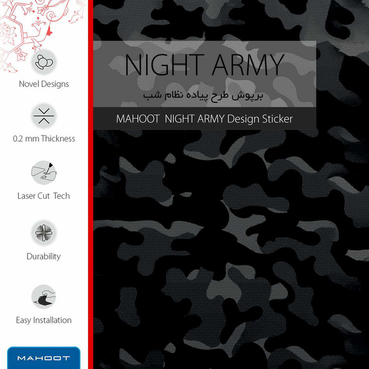 برچسب پوششی ماهوت مدل Night-Army مناسب برای گوشی موبایل شیائومی Poco X3 NFC