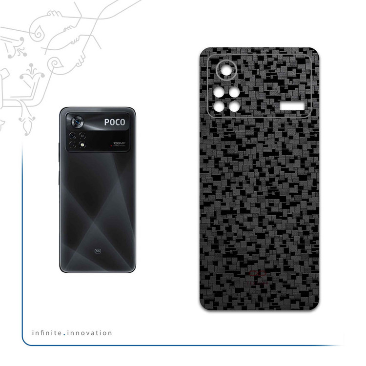 برچسب پوششی ماهوت مدل Black-Silicon مناسب برای گوشی موبایل شیائومی Poco X4 Pro 5G