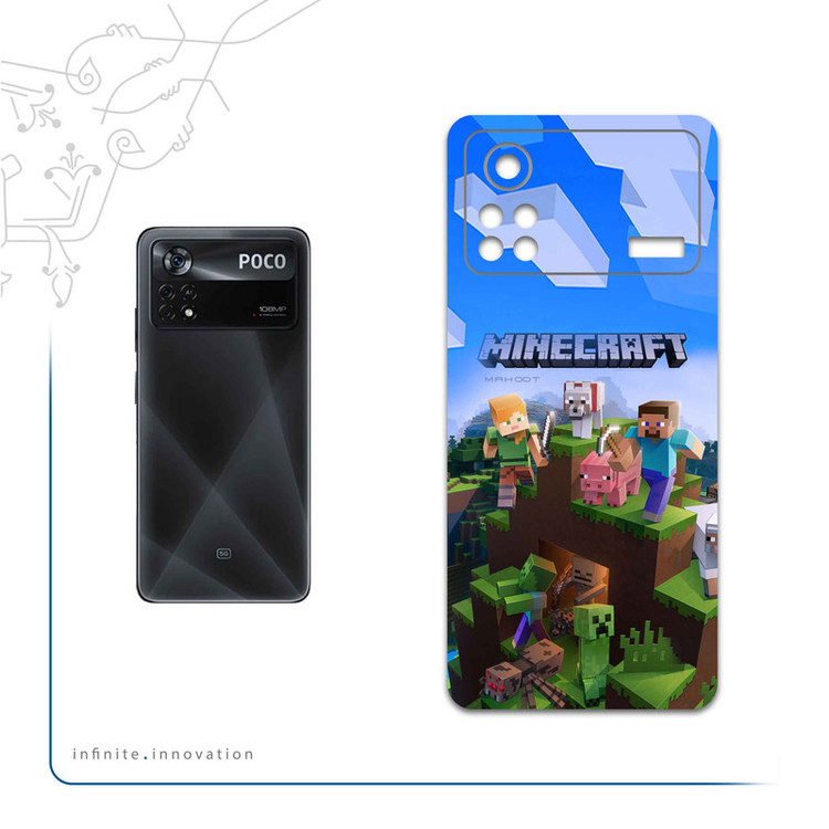 برچسب پوششی ماهوت مدل Minecraft-Game مناسب برای گوشی موبایل شیائومی Poco X4 Pro 5G