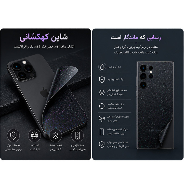 برچسب پوششی بستور طرح کهکشانی مدل GB4-5 مناسب برای گوشی موبایل سامسونگ Galaxy F14