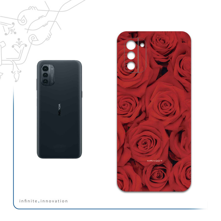 برچسب پوششی ماهوت مدل Red-Flower مناسب برای گوشی موبایل نوکیا G21