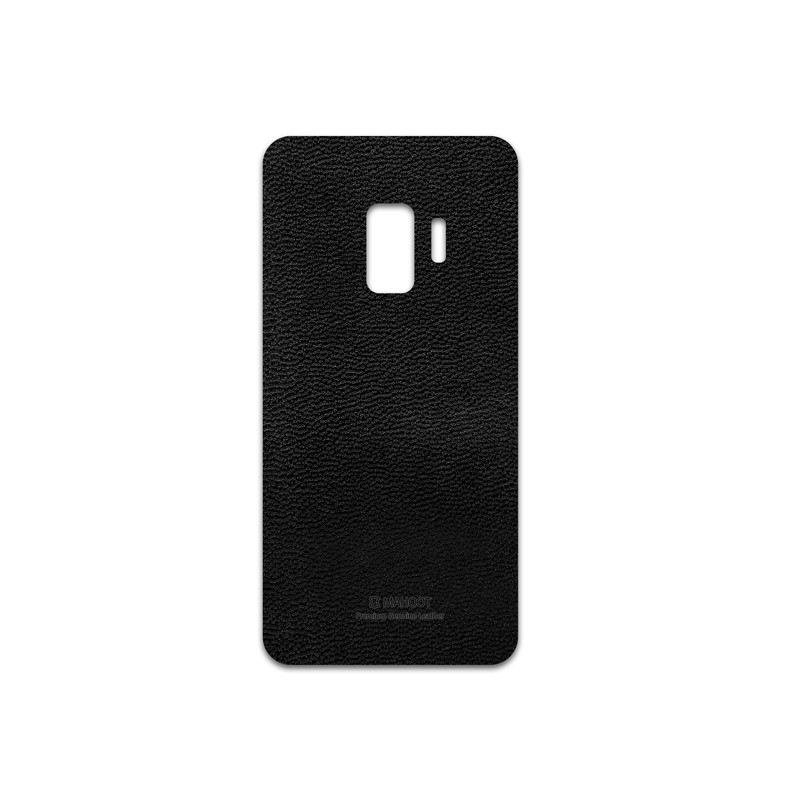 برچسب پوششی ماهوت مدل Black-Leather مناسب برای گوشی موبایل سامسونگ Galaxy S9