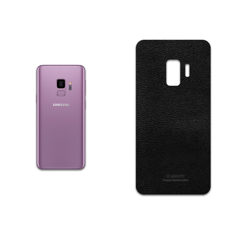 برچسب پوششی ماهوت مدل Black-Leather مناسب برای گوشی موبایل سامسونگ Galaxy S9
