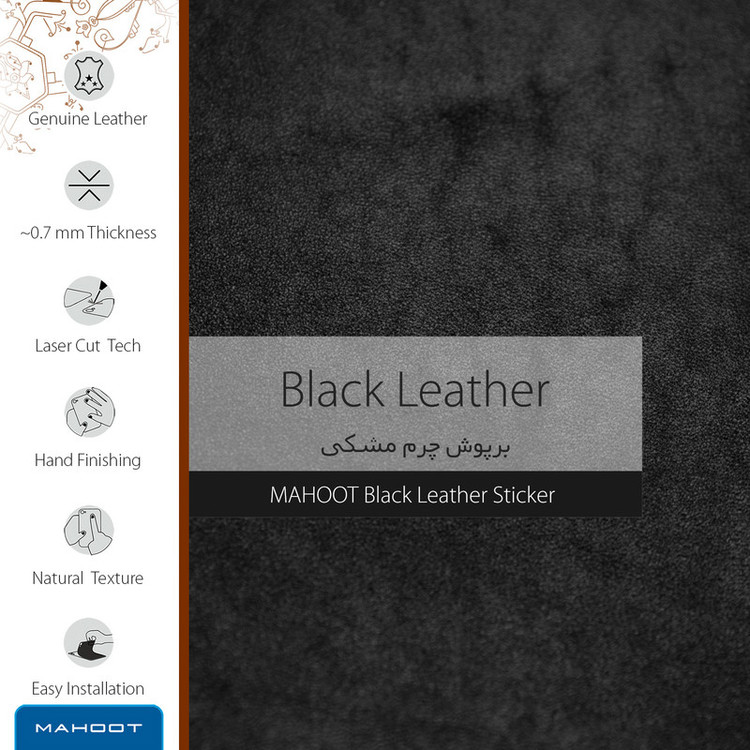 برچسب پوششی ماهوت مدل Black-Leather مناسب برای گوشی موبایل سامسونگ Galaxy S9