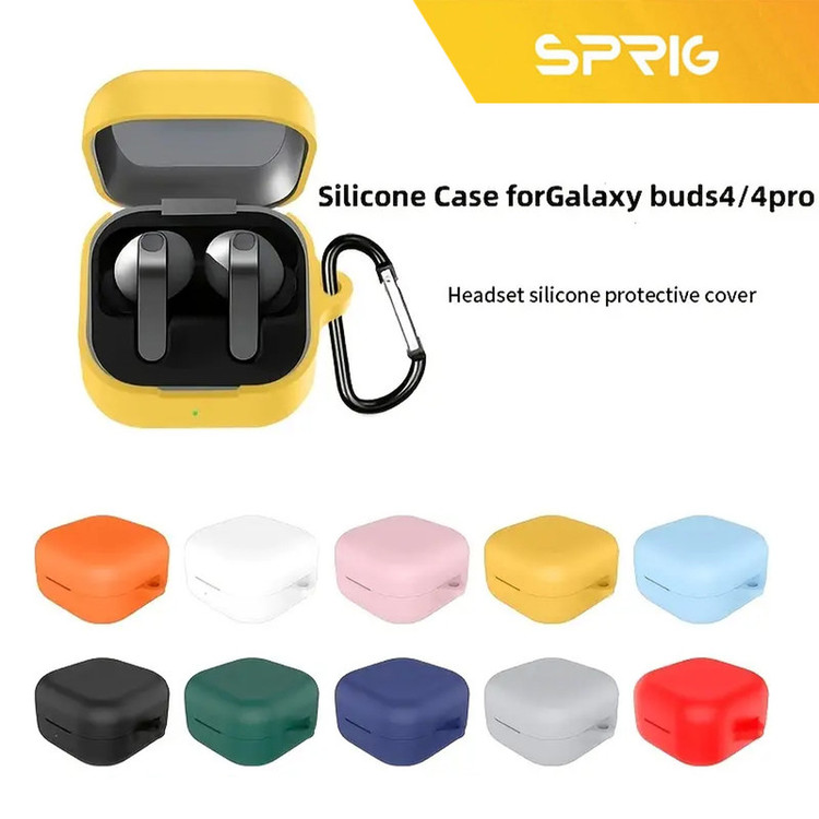 کاور اسپریگ مدل Silicone-SP مناسب برای کیس هدفون بی سیم سامسونگ Galaxy Buds 4 / 4 Pro