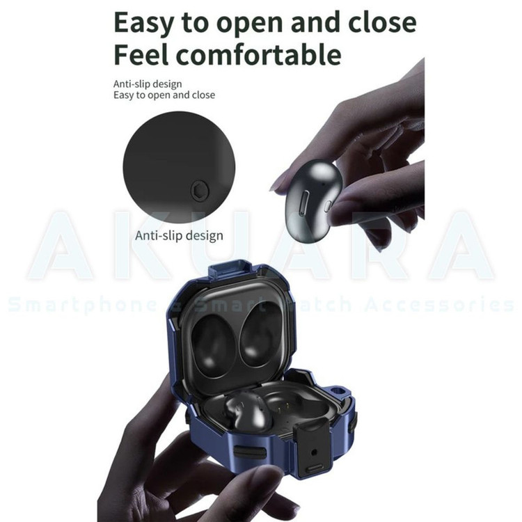 کاور آکوآرا مدل Eggshell مناسب برای کیس هدفون بی سیم سامسونگ Galaxy buds 2 / buds pro / buds live / buds 2 Pro