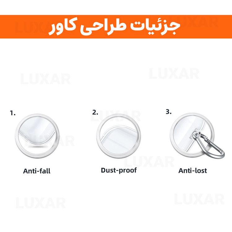 کاور لوکسار مدل Clearer -800 مناسب برای کیس اپل Airpods 3