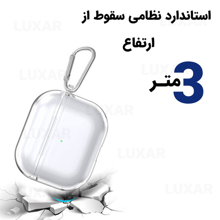 کاور لوکسار مدل Clearer -800 مناسب برای کیس اپل Airpods Pro