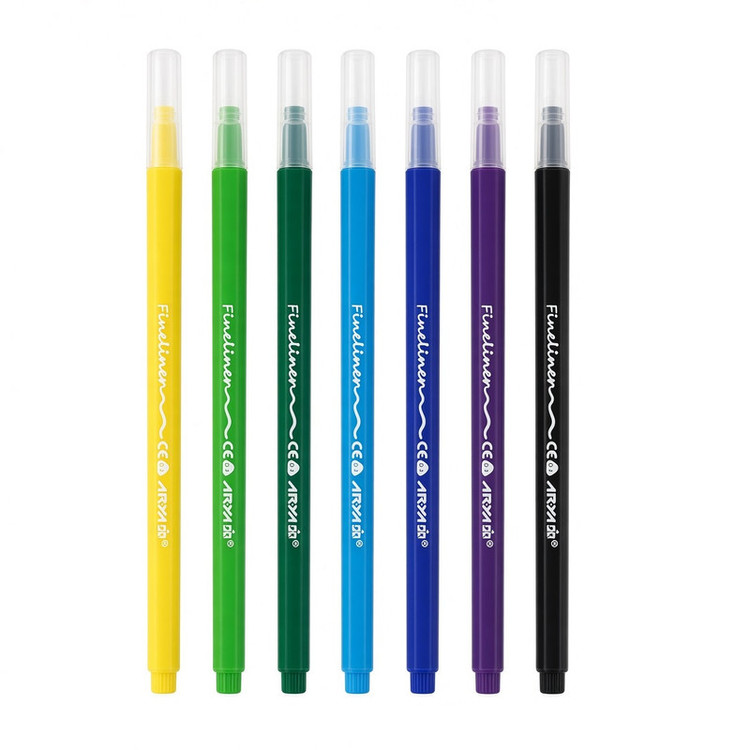 روان نویس 0.7 میلی متری آریا مدل FINE LINER بسته 12 عددی
