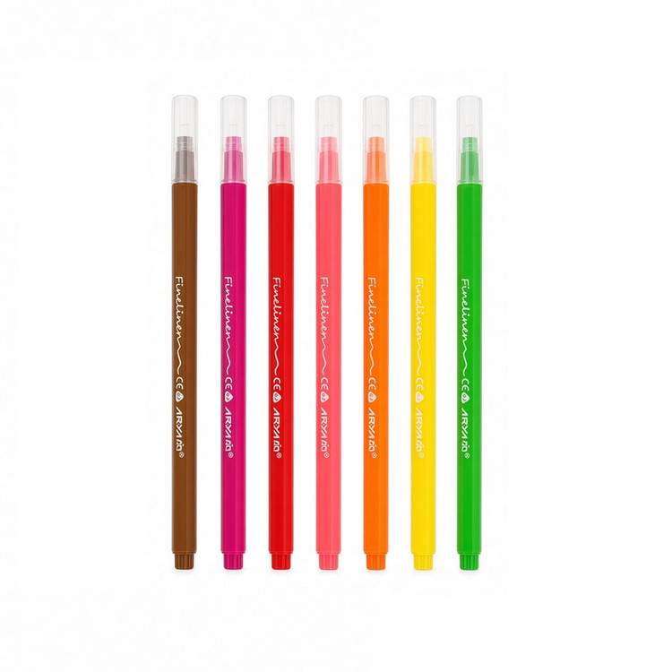 روان نویس 0.7 میلی متری آریا مدل FINE LINER بسته 12 عددی