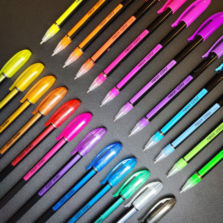 روان نویس مدل NEON GLITTER بسته 24 عددی