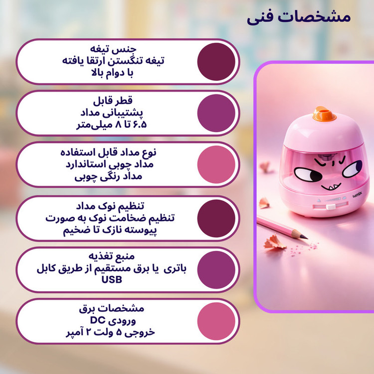 تراش برقی لومیکس مدل Monster002