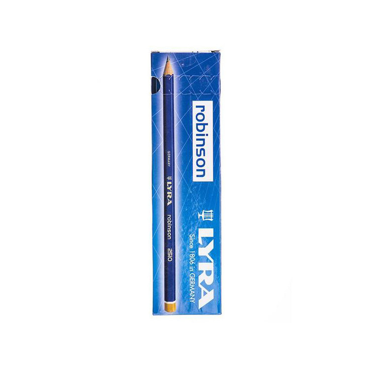 مداد طراحی لیرا مدل robinson کد 2B بسته 12 عددی