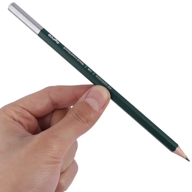 مداد مشکی پاپکو با درجه سختی HB کد -PS-16OHB0212 بسته 12عددی