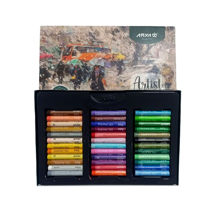 پاستل روغنی 36 رنگ آریا مدل Artist-Bus