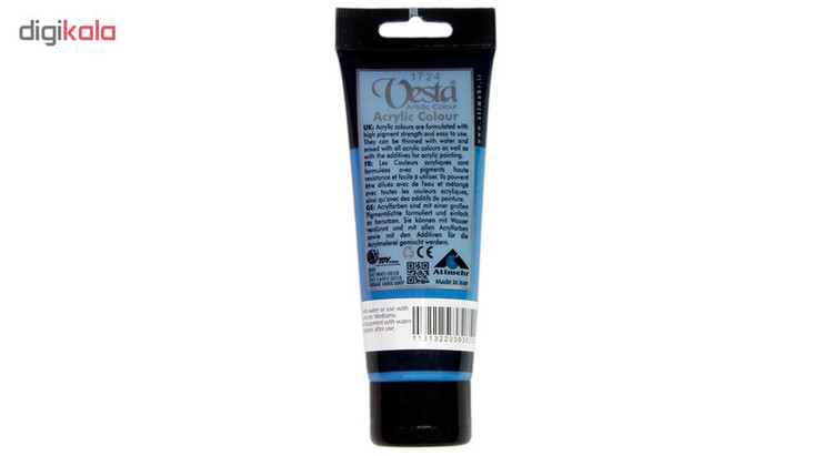 رنگ اکریلیک وستا مدل 10 Cerulean Blue Hue حجم 75 میلی لیتر