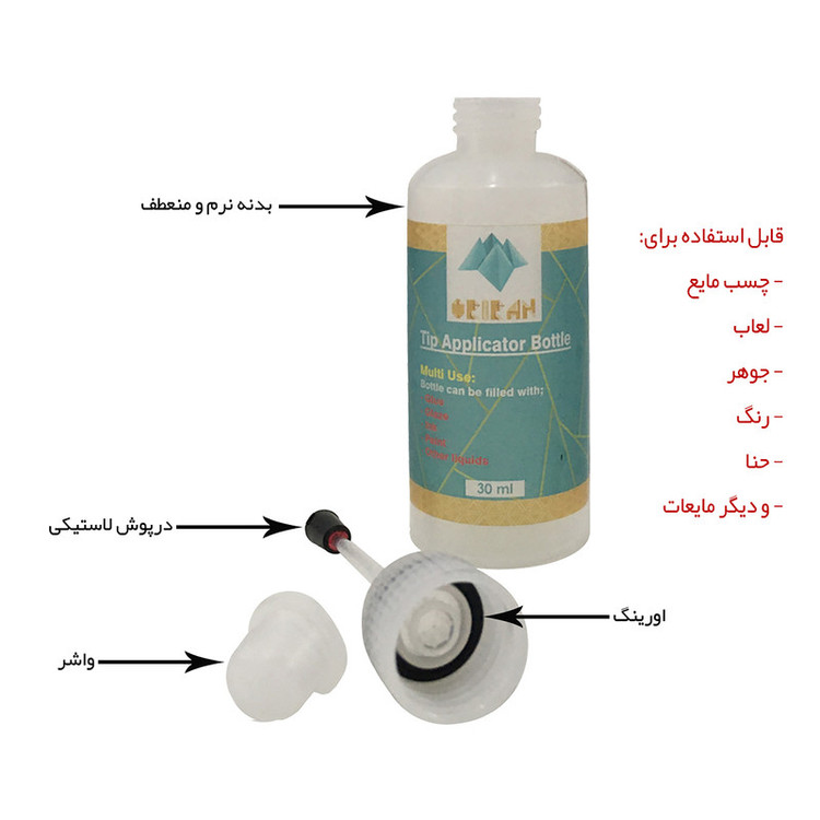 اپلیکاتور رنگ اوریران مدل سوزنی کد AP-L01 بسته 2 عددی