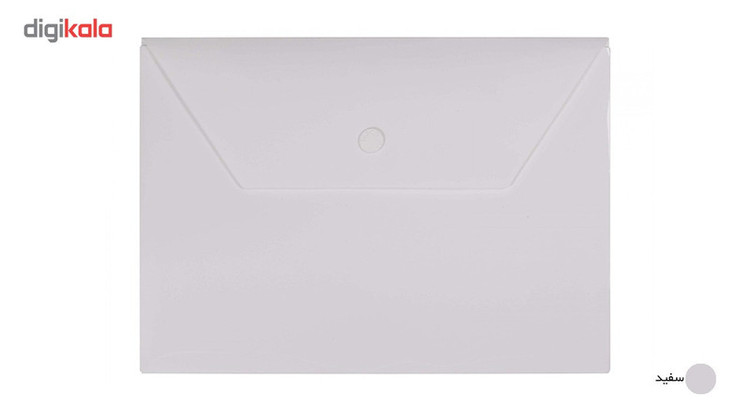 پوشه دکمه دار پاپکو کد B5-ClearM سایز A5