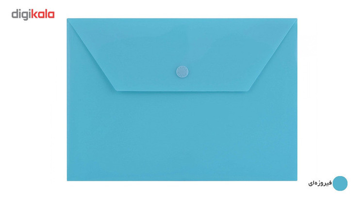 پوشه دکمه دار پاپکو کد B5-ClearM سایز A5