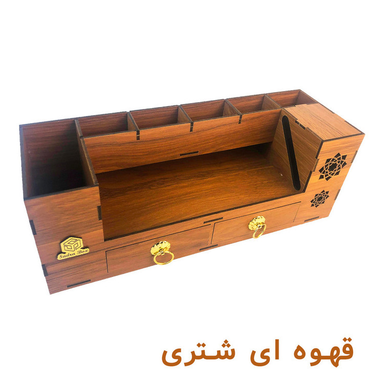 استند لوازم اداری رومیزی صدرا باکس مدل کشودار RM003