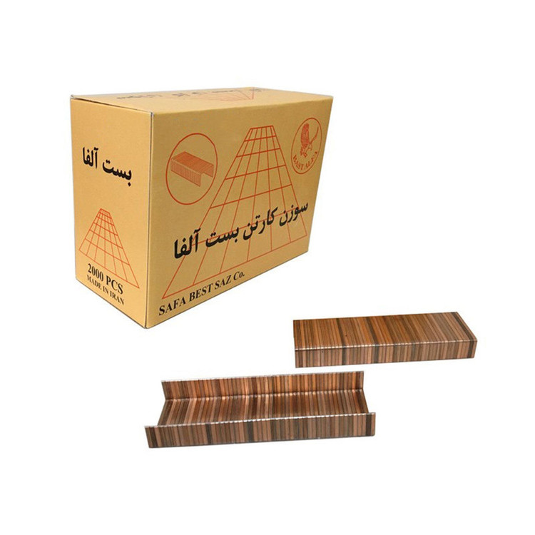 سوزن منگنه کارتن بست آلفا مدل 33/15 بسته 2000 عددی