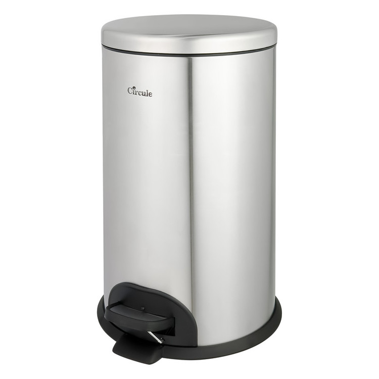 سطل زباله پدالی سرکوله مدل آرام بند Steel P20LS