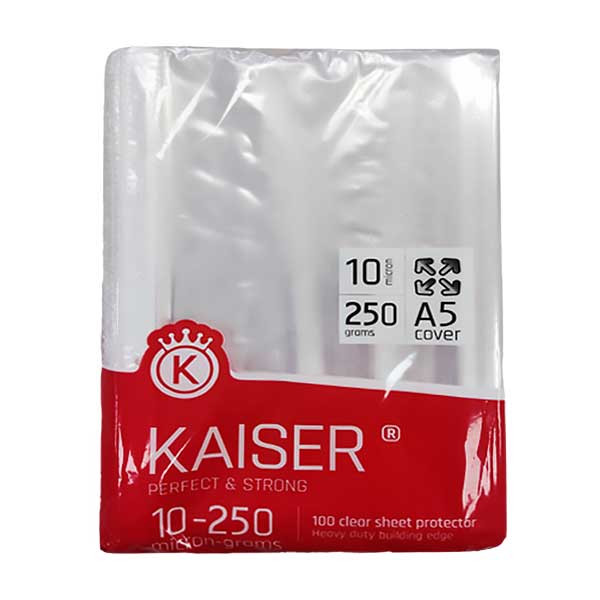 کاور کاغذ A5 کایزر کد sk702 بسته 100 عددی