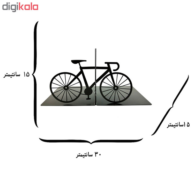 نگهدارنده کتاب ملو طرح دوچرخه کد KMU18