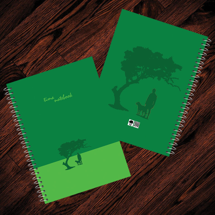 دفتر زبان 50 برگ تیما مدل اقاقیا مجموعه 4 عددی