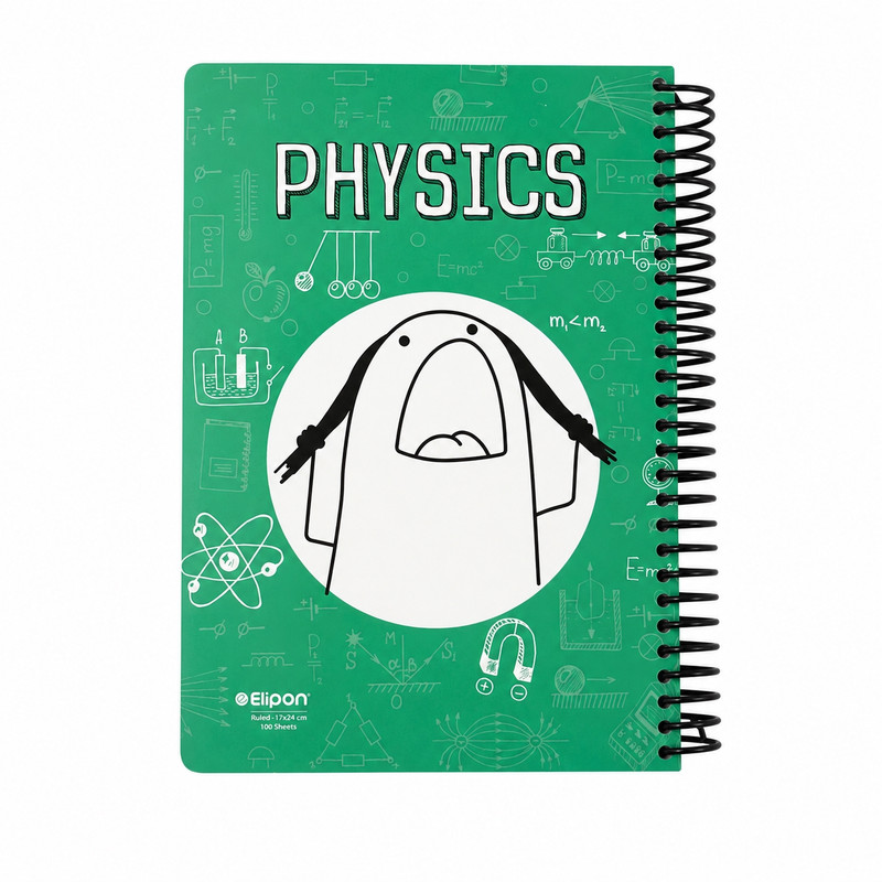 دفتر مشق ۱۰۰ برگ سیمی الیپون مدل Physics