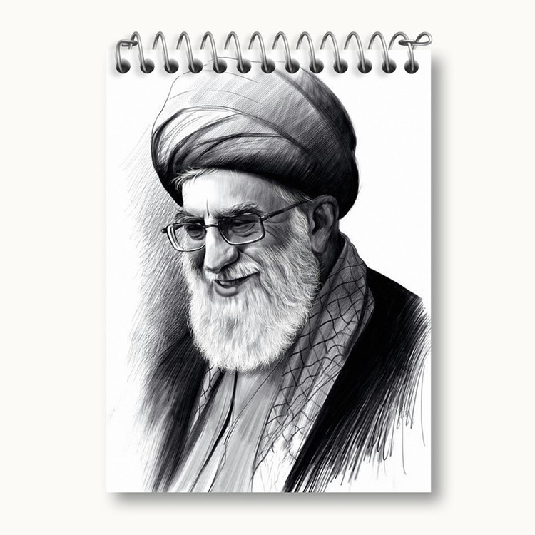 دفتر یادداشت 50 برگ خندالو مدل تصویر رهبر کد 2574