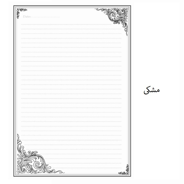کاغذ چاپی A4 مدل خط دار طرح موج بسته 100 عددی