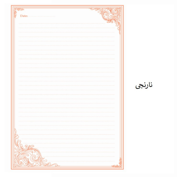 کاغذ چاپی A4 مدل خط دار طرح موج بسته 100 عددی
