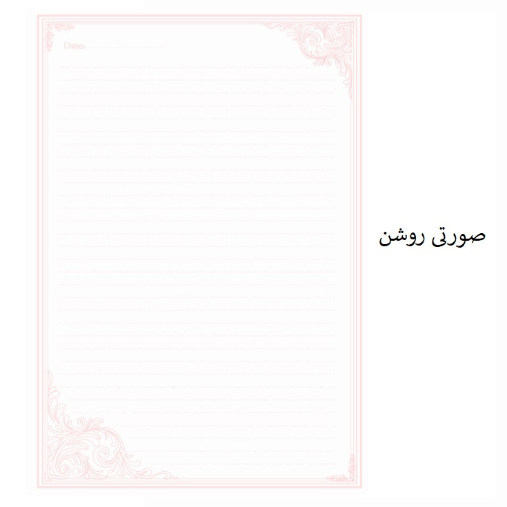 کاغذ چاپی A4 مدل خط دار طرح موج بسته 100 عددی