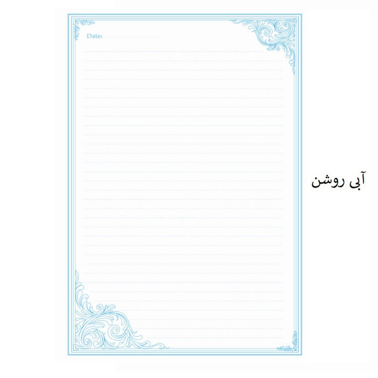 کاغذ چاپی A4 مدل خط دار طرح موج بسته 100 عددی