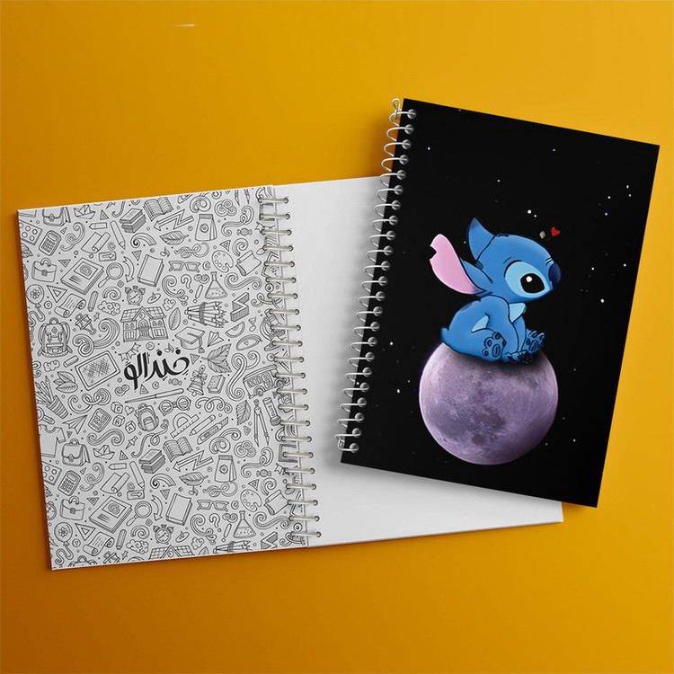 دفتر شطرنجی 50 برگ خندالو مدل استیچ (Stitch) کد 37186