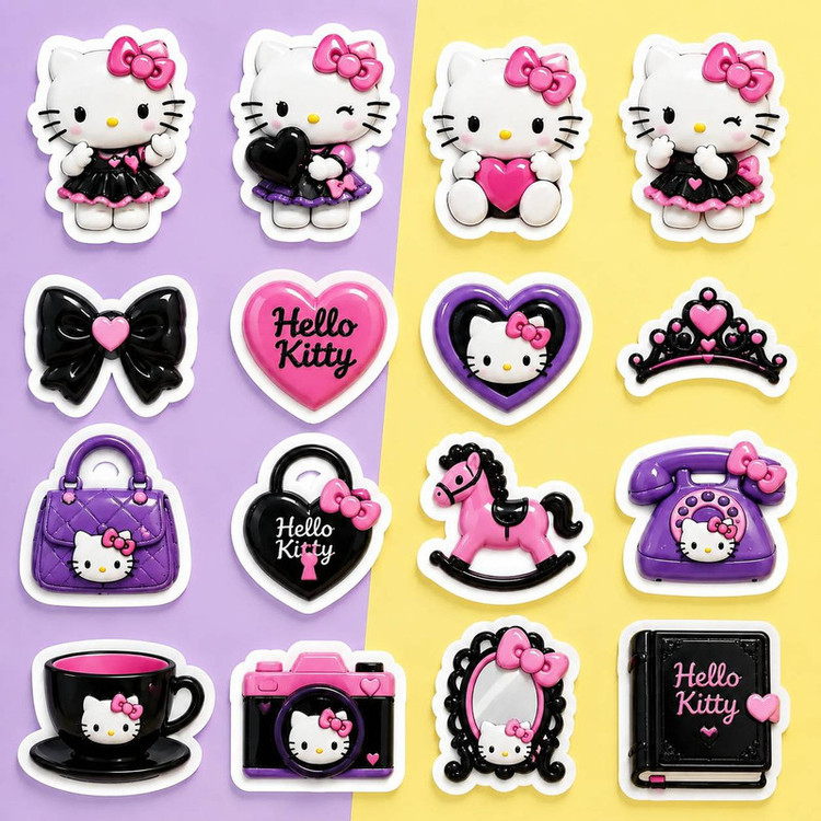 برچسب مدل کیتی، ملودی و کرومی کد ۱۴۷ بسته ۴ عددی