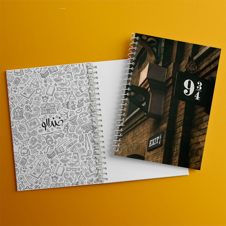 دفتر ژورنال نویسی 50 برگ خندالو مدل نقطه ای طرح هری پاتر (Harry Potter) کد F6091