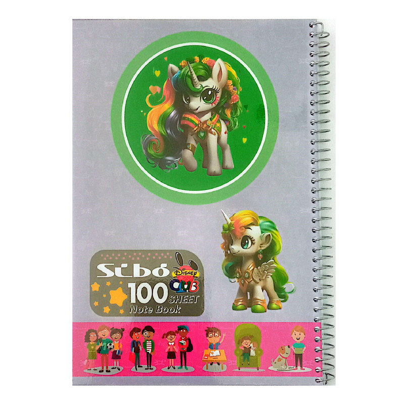 دفتر مشق 100 برگ سیمی سیبو مدل حاشیه دار کد A38/5