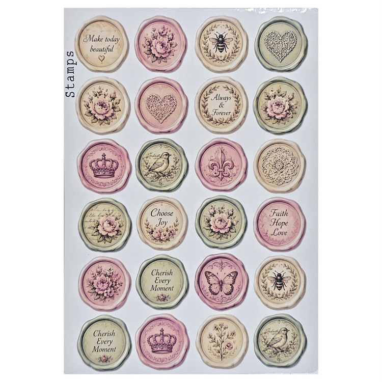 برچسب طرح برش خورده بولت ژورنال مدل Stamps A5